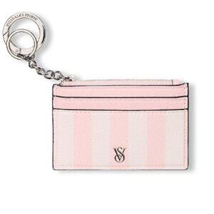 Victoria's Secret - Card Holder Keychain - Heritage Stripe